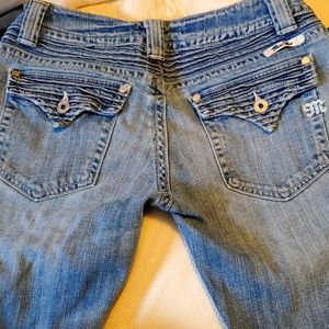 Miss Me Faded Straight Pocket Flaps Denim Jeans Lakewood. Size 31